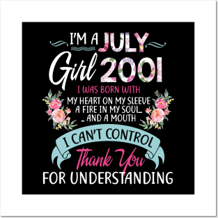 Im A July Girl 2001 Birthday Posters and Art